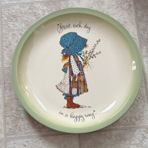 Holly Hobbie Decorative Plate with Inspirational Quote